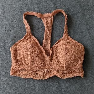 Auden Orange Lace Racerback Bralette